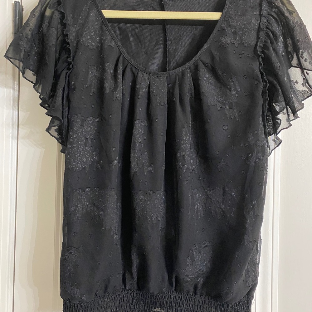 Black blouse cute with jeans or suit